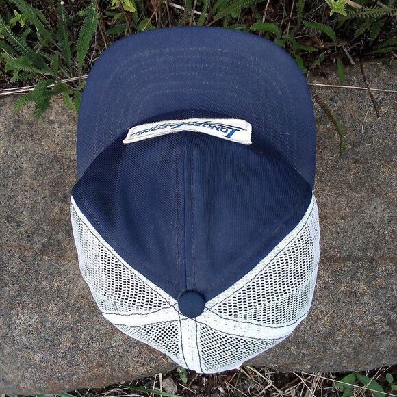 Vintage Longer Lasting Dual Patch Snap Back Trucker Hat Cap - Picture 4 of 6